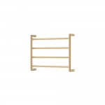 Kaya Heated Towel Rail, 600 x 450mm, Urban Brass